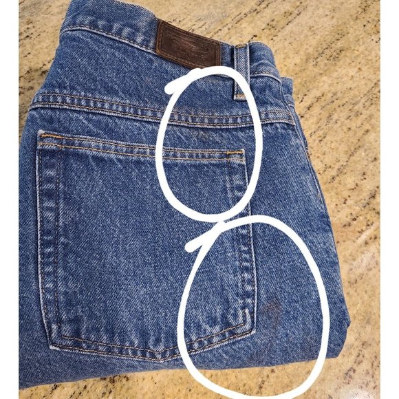 Vintage LL Bean Womens Size 16 P Relaxed Fit Plaid Cotton Lined Jeans Double L - Picture 16 of 16
